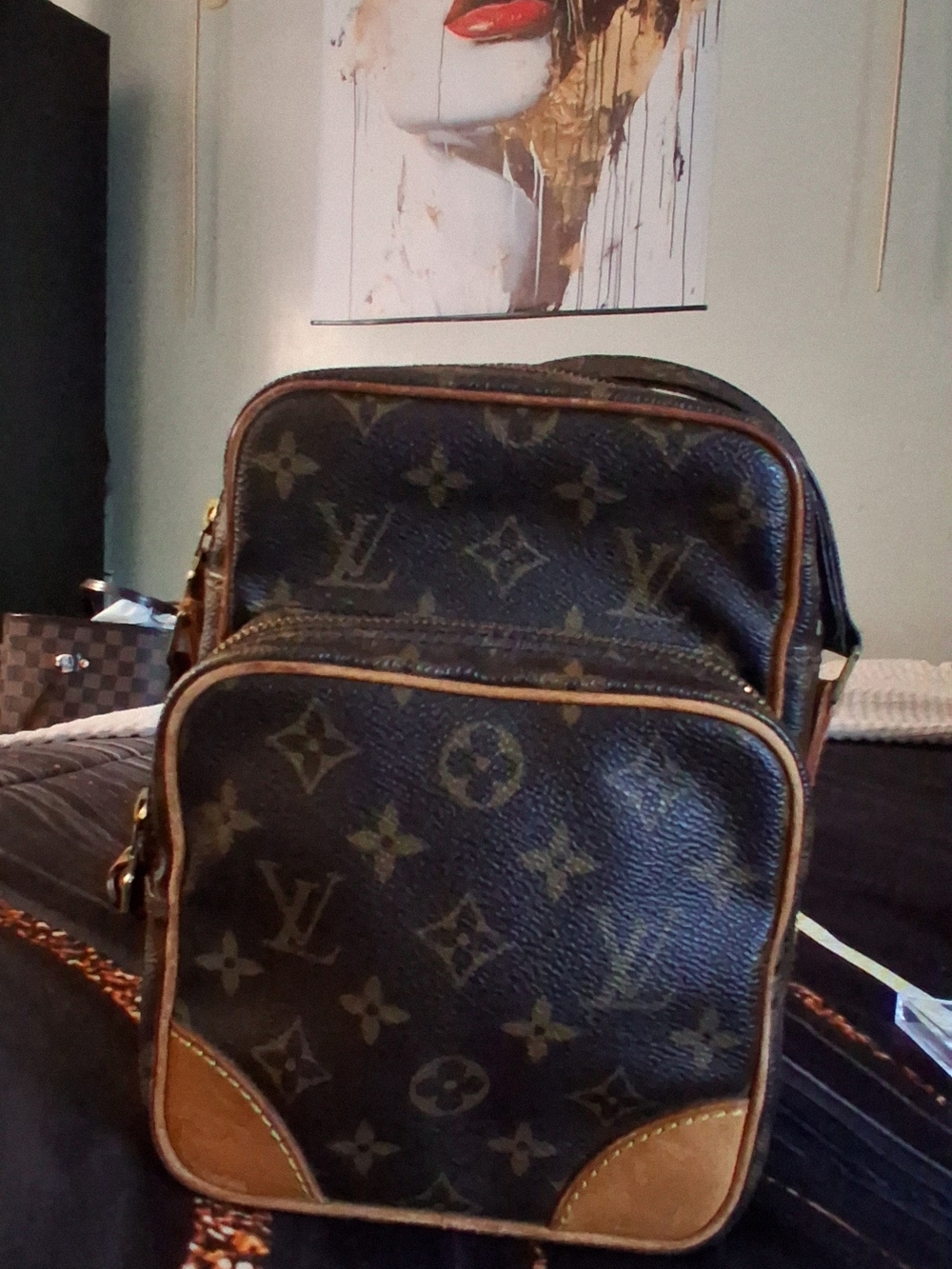 💯 Authentic Louis Vuitton Amazon Crossbody Bag